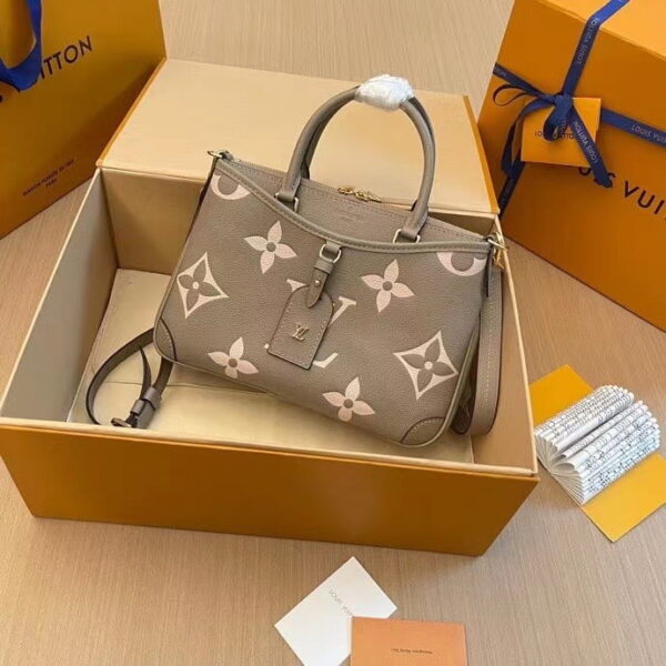 Sac à main Trianon en cuir Monogram Empreinte de petite taille – M46585 Abricot, M46488 Noir, M46503 Beige