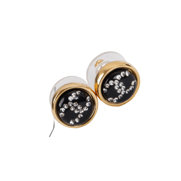 Boucles d’oreilles Logo CHANEL- Un design ultra-beau et féerique, agrémenté de cristaux Swarovski