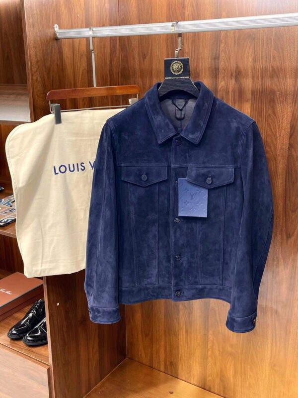 Blouson en cuir daim haut de gamme LOUIS VUITTON 2023 FW