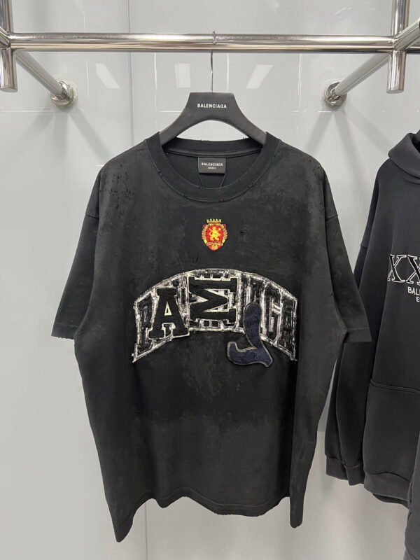 T-shirt à Manches Courtes BALENCIAGA – Édition Limitée Manchester United