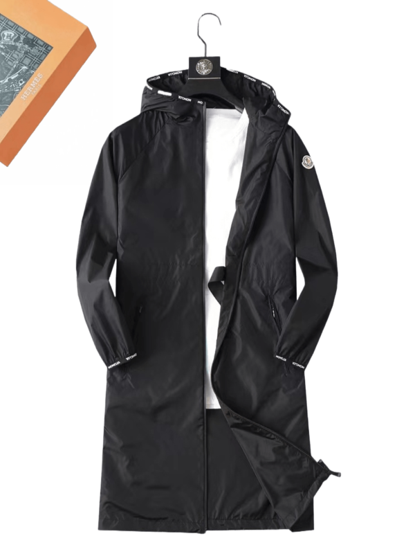 Moncler Unisexe – Coupe-Vent Long, Léger et Amincissant pour Printemps-Été, Protection Solaire