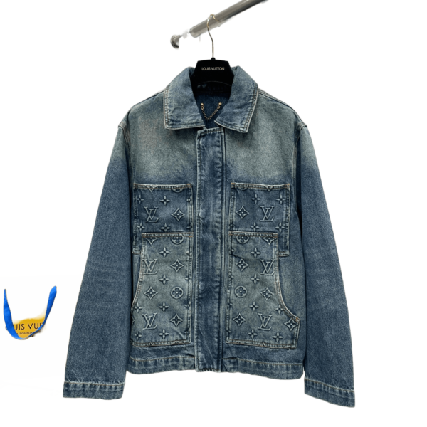 Veste en Jean Louis Vuitton Monogram – Unisexe – Tailles 46 à 52 – Bleue