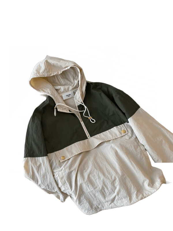 Céline – Parka à capuche bicolore Printemps-Été 2023