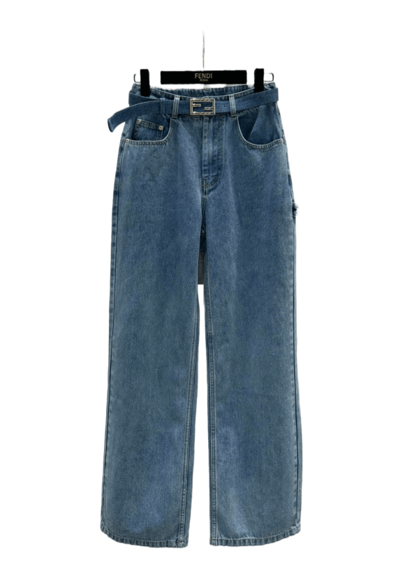 FENDI Vêtements pour Femmes Printemps-Été 2023 – Pantalon en Jean Fonctionnel, Série Constellation, Édition Limitée
