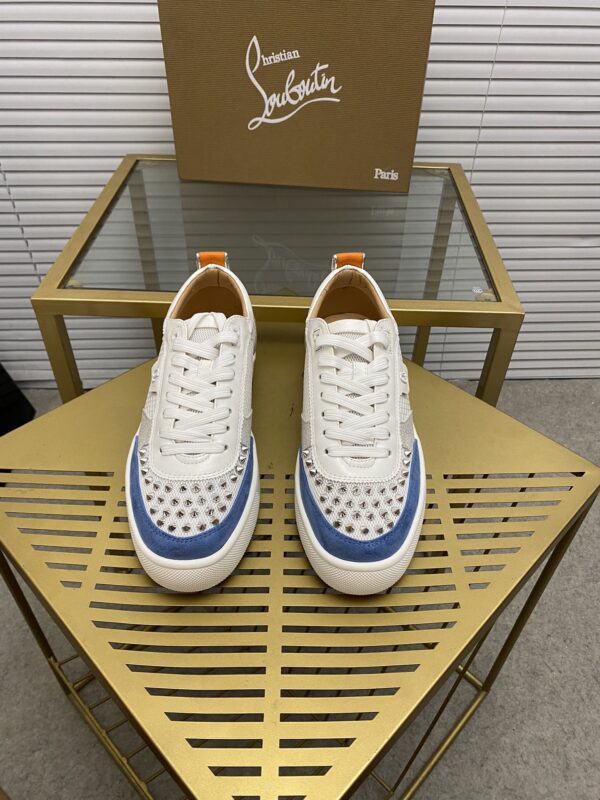 Christian Louboutin (CL) Chaussures à Semelle Rouge – Modèle de Collection Spécial, Chaussures de Sport pour Couple