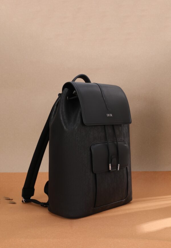 Sac à Dos Dior – Modèle Élégant en Cuir Noir 🇮🇹