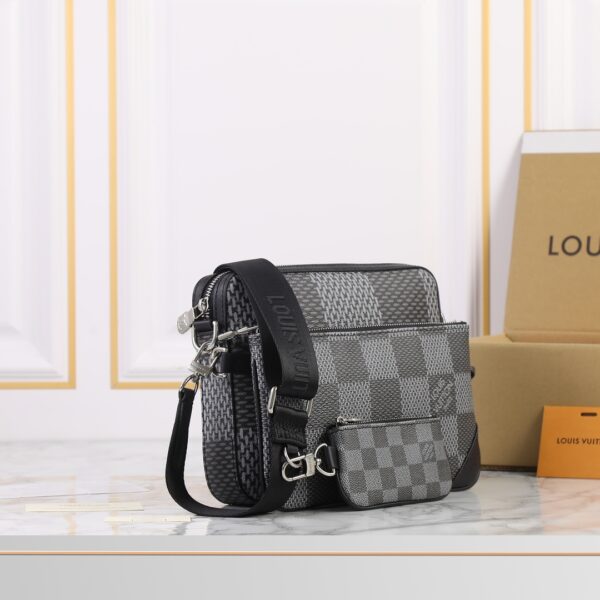 Trio LV Monogram Eclipse N50017 & M50027 – Élégance Fonctionnelle à l’État Pur