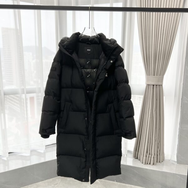 Manteau d’Hiver Long MLB New York Yankees avec Boutons et Logo Brodé