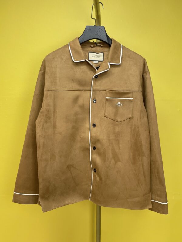 Veste Gucci en Velours Côtelé avec Broderie Double G – Collection Automne 2023