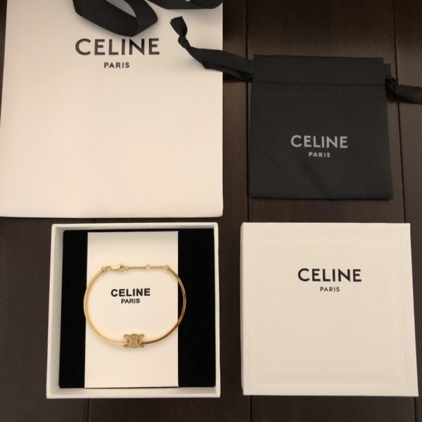 Bracelet Triumphal Arch de Celine: Une Conception Minimaliste et Chic pour un Style INS Irrésistible