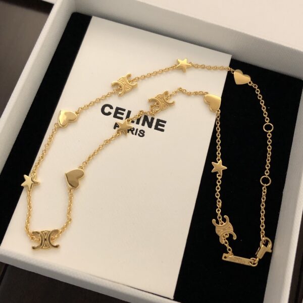 Collier Étoile Arc de Triomphe de Celine: Version Seiko Alliant Élégance Minimaliste et Style Chic INS