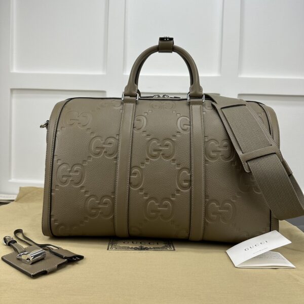 Nouvelle Collection: Sac haut de gamme avec motif G gaufré en gris éléphant