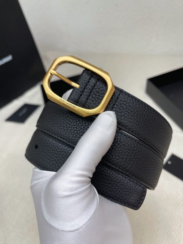 Éclat printanier: La ceinture emblématique pour femme de Saint Laurent YSL, star des saisons estivales.