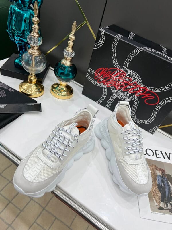 Baskets VERSACE Couple – Édition Originale, Toujours à la Mode et Éternellement Chic!
