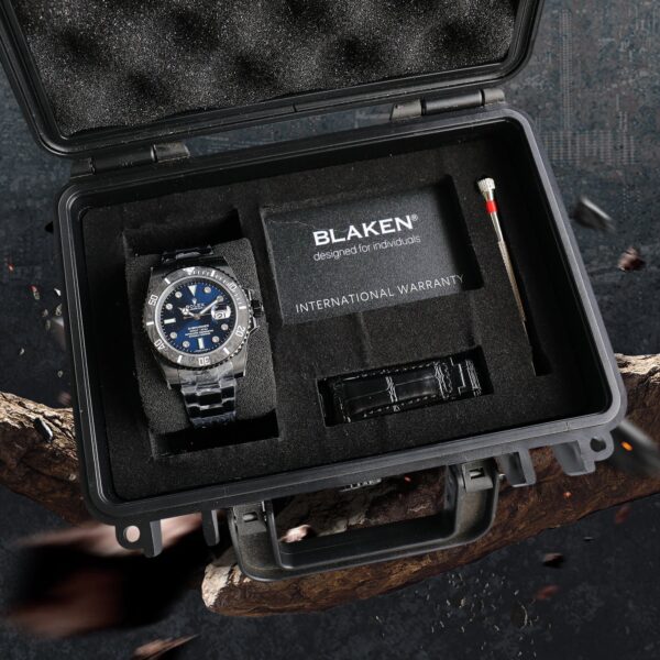 Montre Rolex Submariner Édition Limitée Blaken – Luxe en Fibre de Carbone et Diamants pour Hommes