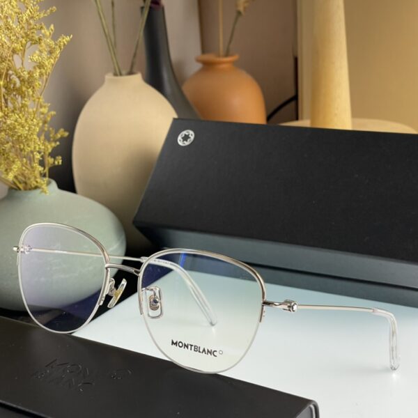 Montblanc MB676S-O – Lunettes Optiques en Titane, Qualité Exceptionnelle