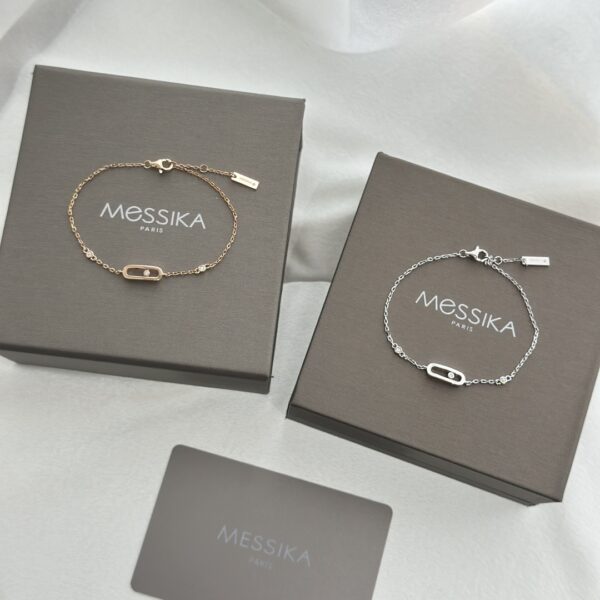 Messika Nouveauté: Bracelet Glissant avec Diamant Unique, Éclat Sublime de la Collection Move