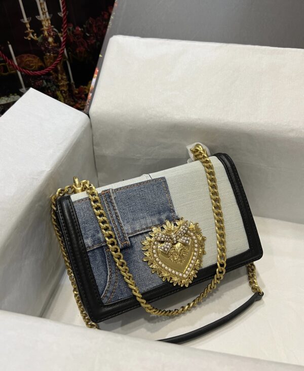 Dolce & Gabbana – Sac à main bandoulière en jean