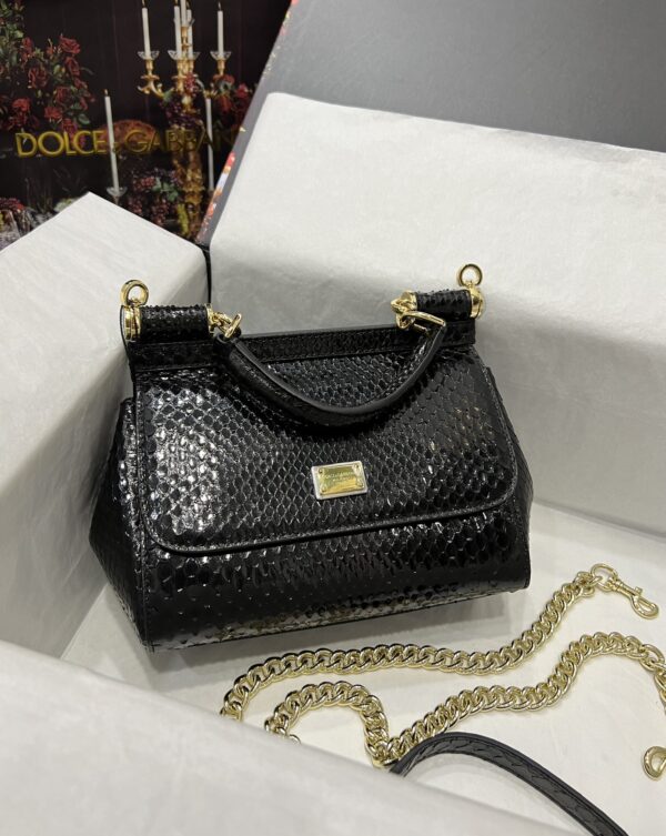 Sac à main en peau de serpent – Dolce & Gabbana