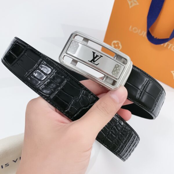 Ceinture LV à Boucle Automatique en Cuir de Première Qualité: Luxe et Personnalisation