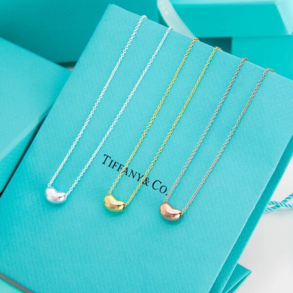 Collier Haricots Tiffany en Argent Sterling