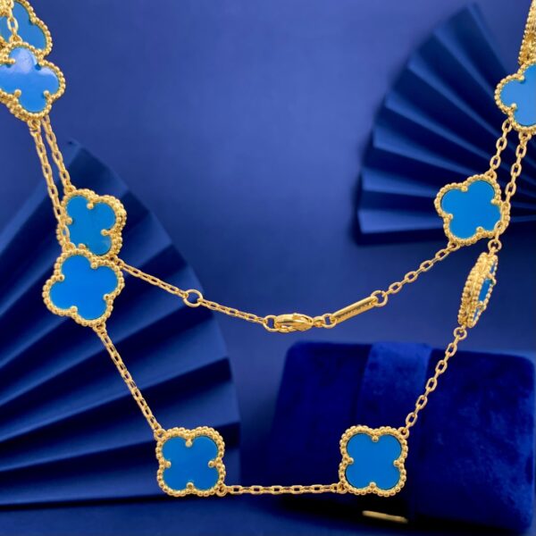 Collier Courte Chaîne Dix Fleurs Trèfle VCA Van Cleef &Arpels