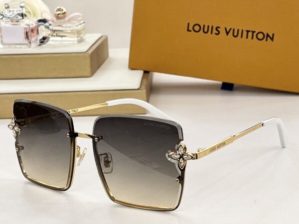Lunettes de Soleil Carrées Oversize Louis Vuitton UV400 Noires