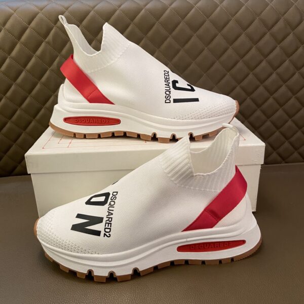 DOLCE & GABBANA – Sneakers de Luxe en Cuir Souple (Édition Sport & Confort)