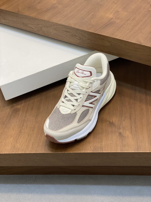 Loro Piana – Sneakers Unisexes en Cuir Wish et Maille Tricotée