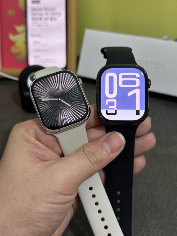 Apple Watch Series 10 – Smartwatch Ultra Performante avec Paiements Sans Contact, Santé & Sport (46mm, Titanium) – Garantie 6 Mois