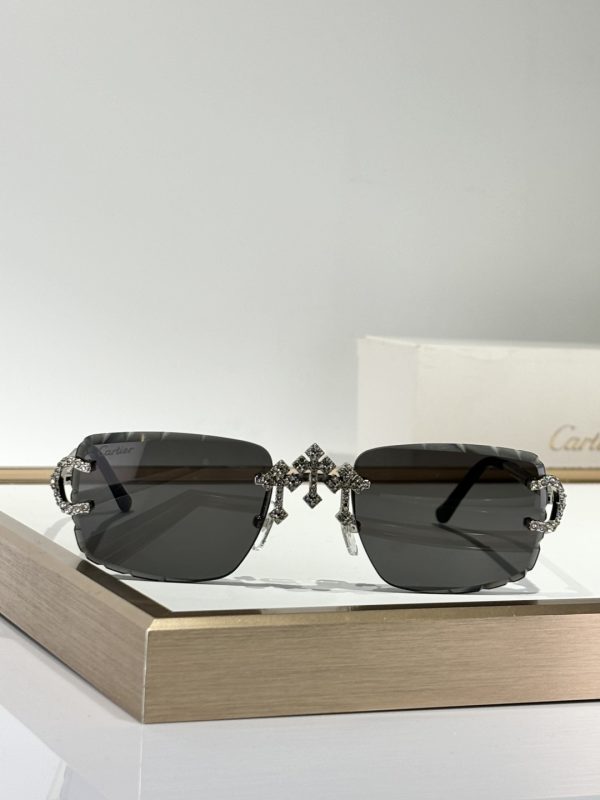 Lunettes Cartier Diamond CT0661S – Élégance Sculptée, Signature de Prestige