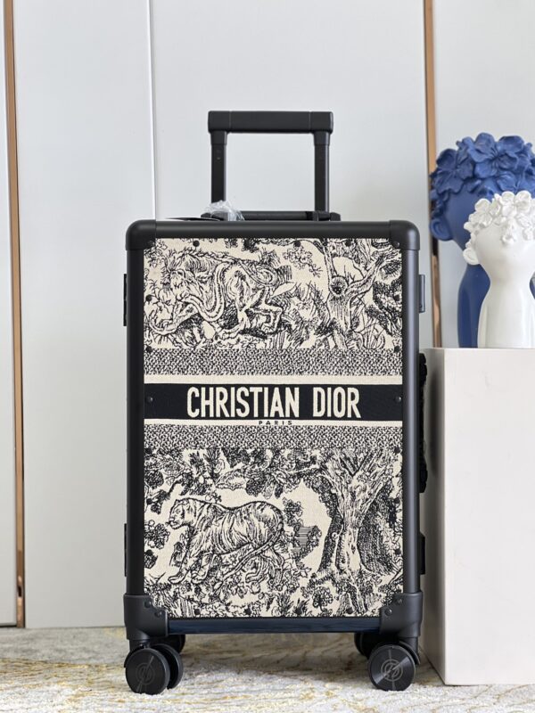 Valise Christian Dior – Modèle Saddle Oblique avec cadre en aluminium