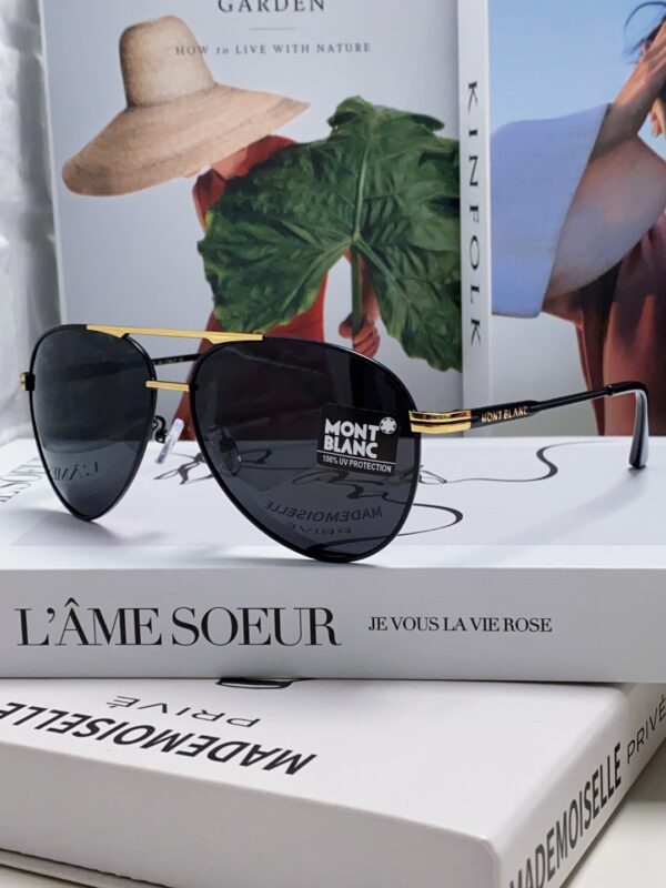 Montblanc 2024 – Lunettes de Soleil Homme Polarisées | Style Aviateur Anti-UV