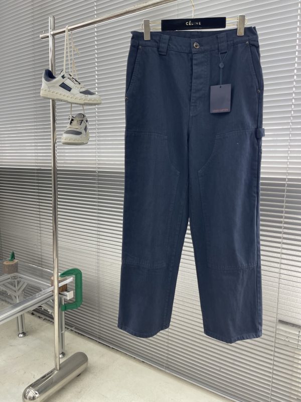 Pantalon Workwear Vintage Loewe – Monogram & Détail Couture