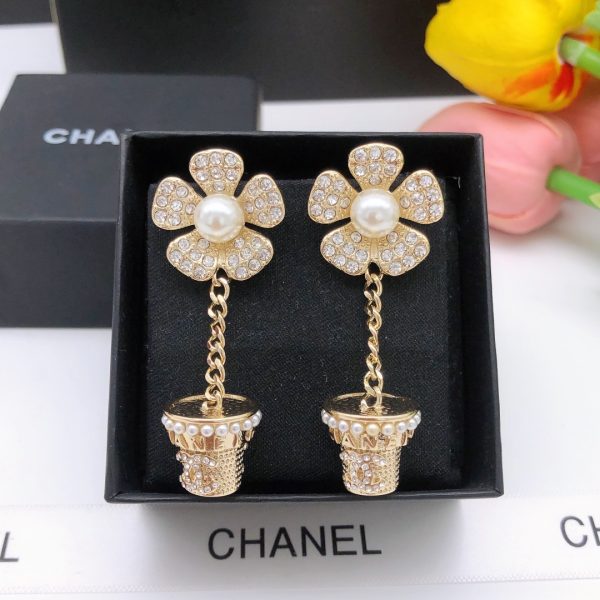 Boucles d’Oreilles Chanel – Fleur de Jardin Haute Fantaisie