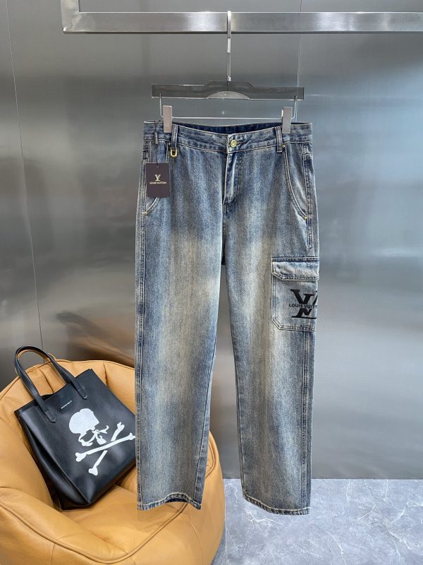 Jean LV Cargo Été 2025 – Icône Denim Urbaine