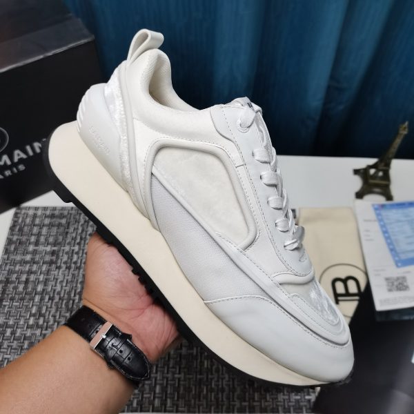 Baskets BALMAIN Unisexe – Édition Star, Cuir & Velours Premium, Design Iconique 1: 1