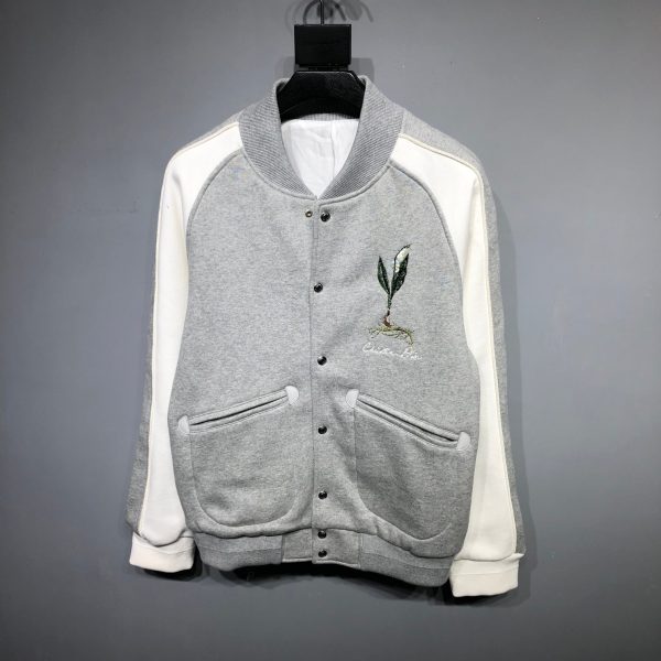 Blouson Teddy Brodé « Lily of the Valley » – Dior FW2024 Unisexe