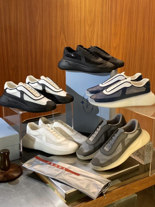 PRADA Bike – Baskets Homme en Nylon Recyclé, Confort Aérien et Design Moderne