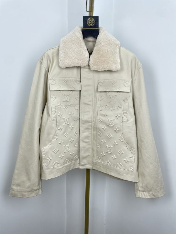 Veste Workwear Unisexe à Col Amovible en Laine – Louis Vuitton 2023 Automne/Hiver