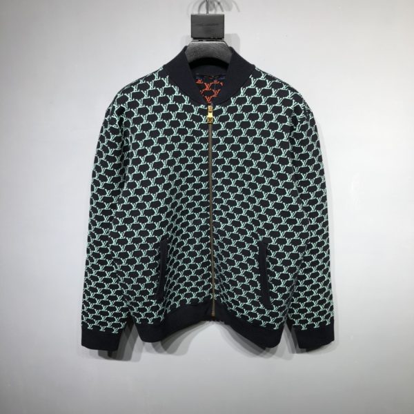 Blouson Pilote Unisexe Réversible en Maille 1V Fishnet – Louis Vuitton FW2024