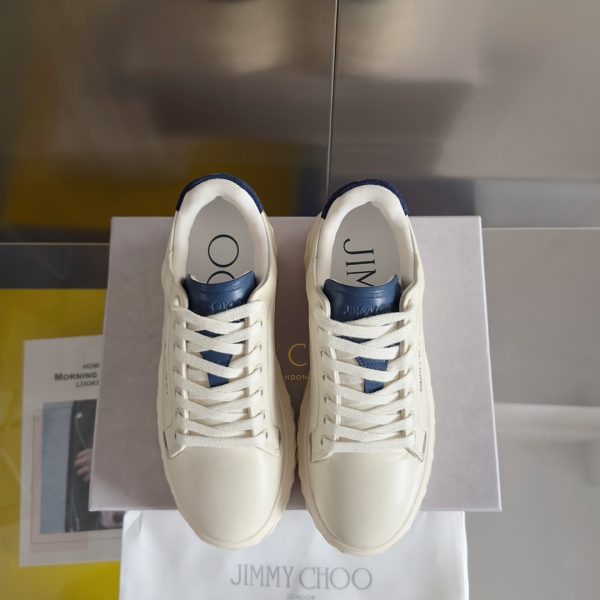 Jimmy Choo x Malbon – Baskets Diamond Maxi/F II Femme, Édition Golf à Strass et Clous, Semelle Diamond Grip