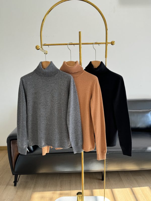 Pull col roulé MaxMara en laine et cachemire – Douceur, élégance et confort absolu