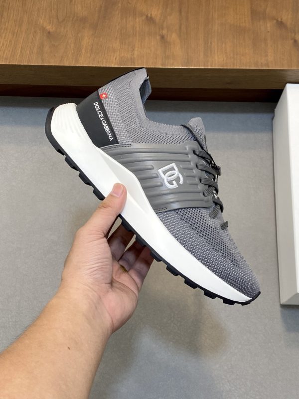 Dolce & Gabbana DG – Sneakers Homme Haut de Gamme, Cuir Premium & Design Sport-Chic