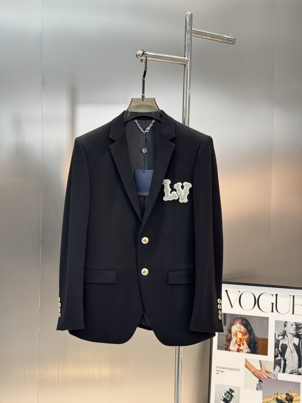 Louis Vuitton – Blazer Homme Casual 25s avec Broderie Cristal (Import Original)