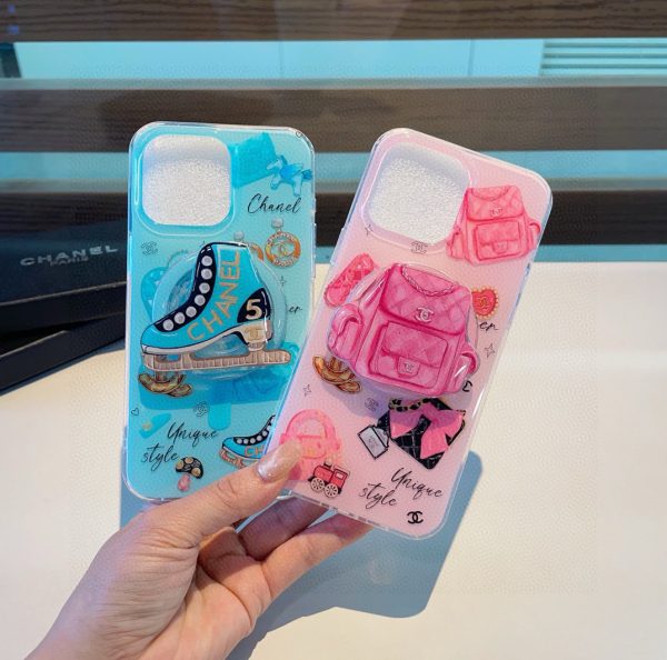 Coque Magnétique Chanel avec Support Goutte Résine – Élégance & Fonctionnalité