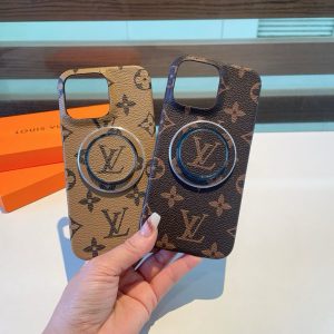 Coque LV Classique avec Support Magnétique Fort – Étui Téléphone Premium